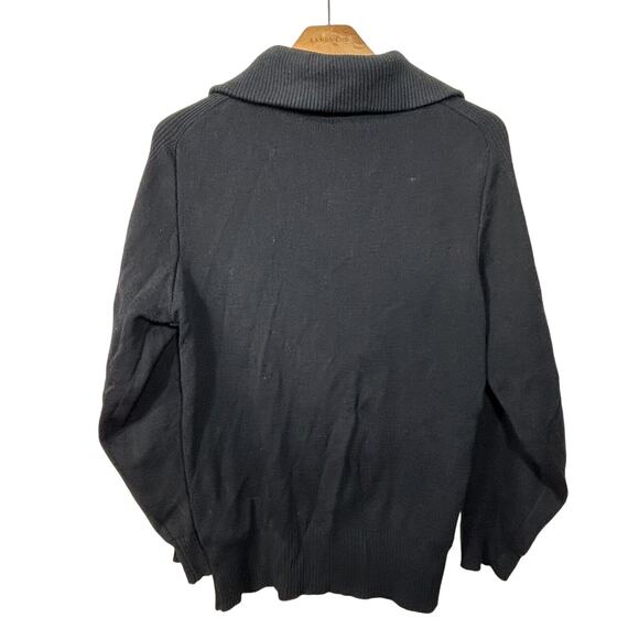 Vintage Demetre Wool 1/4 Zip Pullover Sweatshirt Mens L Knit Ski Mock Neck - Picture 2 of 7